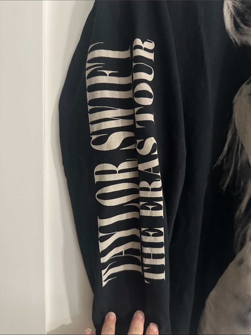 Taylor Swift Eras Tour Black L/S TTPD shirt XL - Picture 2 of 3